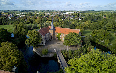 Luftaufnahme der Burg Lüdinghausen