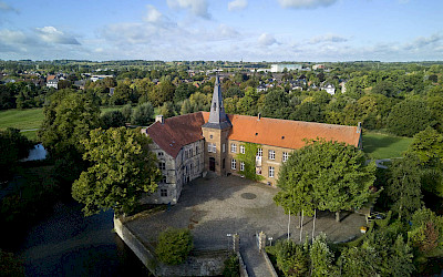 Die Burg Lüdinghausen am Rande der Altstadt